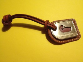 DOONEY and BOURKE Brass Duck and British Tan Leather Hang Tag - FREE SHI... - $20.00