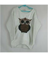 Copper Key White Sweater With Fuzzy Owl Design Girls Size Large 14 - $165.62 MXN