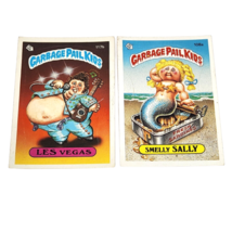Vintage 1980's Garbage Pail Kids Card Sticker 108a 117b Les Vegas Smelly Sally - $20.90