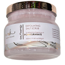 MK Manna Kadar Sea Minerals Exfoliating Salt Scrub Pomegranate 19.4oz - £15.29 GBP