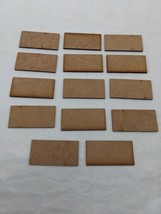 Lot Of (14) Wooden Wargaming Miniature Bases 2&quot; X 1&quot; - £28.41 GBP