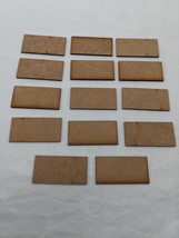 Lot Of (14) Wooden Wargaming Miniature Bases 2&quot; X 1&quot; - $35.63