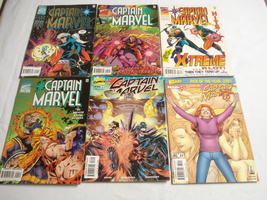 Six Captain Marvel Marvel Comics Vol. 1 #1, #3, #4, #5 Vol. 3 #16, #31 Fine- - £7.23 GBP