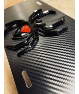 Custom Black Widow 3D License Plate New Carbon Fiber Aluminum Fits All T... - $2,239.77 MXN