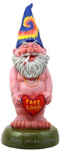 Ebros Free Spirited Smoking Naked Hippie Gnome Statue 13.5&quot;H - £37.56 GBP
