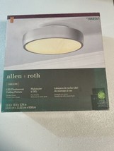 allen + roth 1448561 CAROLINE LED Chrome Flush Mount Ceiling Fixture - $106.70