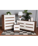 Abbey Two-Tone White and Walnut Brown 3-Piece Storage Set - $18,823.30 MXN