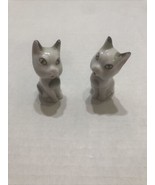 Vintage 1940s Occupied Japan Porcelain Sitting Cat Figurine Kitten Set Of - $29.70