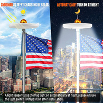 New 128 Led Solar Flag Pole Light New Super Very Bright Led Solar Powere... - $45.99