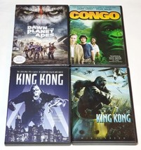 Dawn Of The Planet Of The Apes (Sealed), Congo, King Kong 1933 &amp; 2005 (Used) DVD - £8.48 GBP