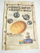 1998 Color Ad Nabisco Chips Ahoy Most Gigantic Goof-Ups in History - $7.99