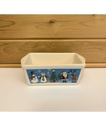 Christmas Mini Loaf Pan Nantucket Co 5 x 3 DW MW Oven Safe Santa Scene - $27.15 CAD