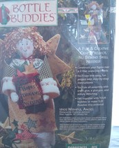 Vintage 1996 Dimensions Bottle Buddies Kit Wishful Angel Craft kitsch Christmas - £10.27 GBP