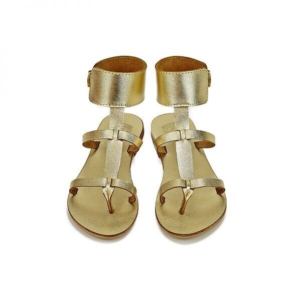 Women gladiator sandals leather handmade fashion black silver gold natural Item image 7