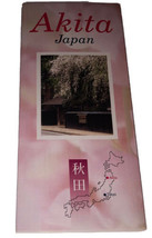 Akita Japan Vintage Tourist Map &amp; Brochure - £36.44 GBP
