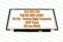 14.0&quot; Led Lcd Screen NV140FHM-N49 5D10M42868 1920x1080 Fhd 1080P Ips 30 Pin - $65.45