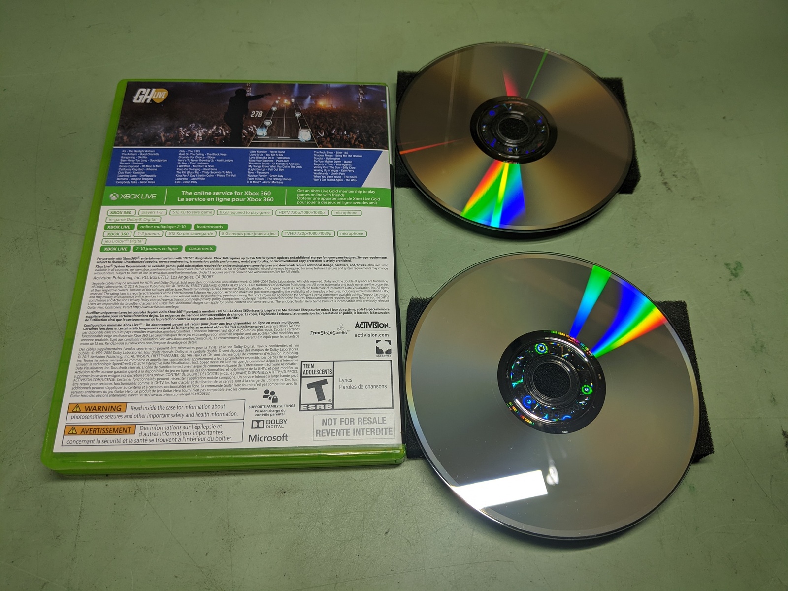 Guitar Hero Live Microsoft XBox360 Disk and Case - $5.70
