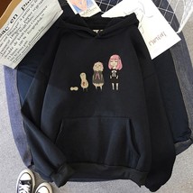 Korean Fashion Oversized Hoodie  Spy x Family Sweatshirts Anya&#39;s peanut evolutio - £57.39 GBP