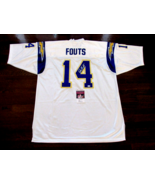 DAN FOUTS SAN DIEGO CHARGER HOF SIGNED AUTO MITCHELL &amp; NESS FOOTBALL JER... - £272.65 GBP