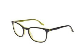New Runway Tween RT-#52 Matte Black &amp; Neon Yellow Eyeglasses 48/19/130 - $59.35