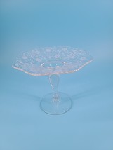 NEW MARTINSVILLE VIKING PRELUDE ELEGANT ETCHED GLASS COMPOTE MINT NUT DI... - €25,86 EUR