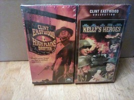 Sealed Clint Eastwood VHS Lot of 2 High Plains Drifter Kelly&#39;s Heroes - £10.58 GBP