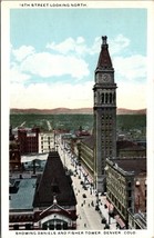 Denver Colorado 16th Street North Fisher Tower WB UNP 1915-1930 Antique Postcard - £5.99 GBP