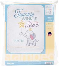 Janlynn Stamped Cross Stitch Baby Quilt Kit, 34" x 43", Multi-Colour - £22.78 GBP