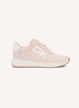 Dkny women&#39;s oaks logo lace up sneaker in Pale Blush - size 8 - £52.49 GBP