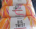 Big Twist Value lot of 3 Warm Brights  Dye Lot 450163 - $15.99