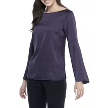 NWT Womens Size XL The Limited Purple Pleat Sleeve Satin Blouse Top - £19.69 GBP