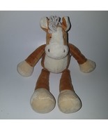 GUND Clapton 60238 Brown Tan Horse Pony Plush Stuffed Toy Lovey Flopadoo... - $49.45