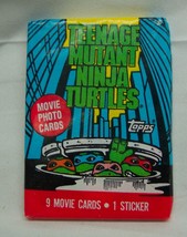 Vintage 1990 Topps Teenage Mutant Ninja Turtles Unopened Wax Pack Of Cards New - £11.62 GBP