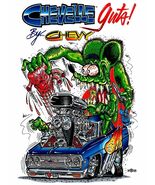 Rat Fink Chevelle, Big Daddy Ed Roth Metal Sign - $732.84 MXN