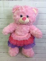 Build a Bear Workshop Retired 16in Pink Plush Stuffed Animal With Sparkl... - $13.85