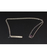 Jewelry-SKU#74/Necklace-Sterling Silver Personalized Necklace with Blue ... - $18.00