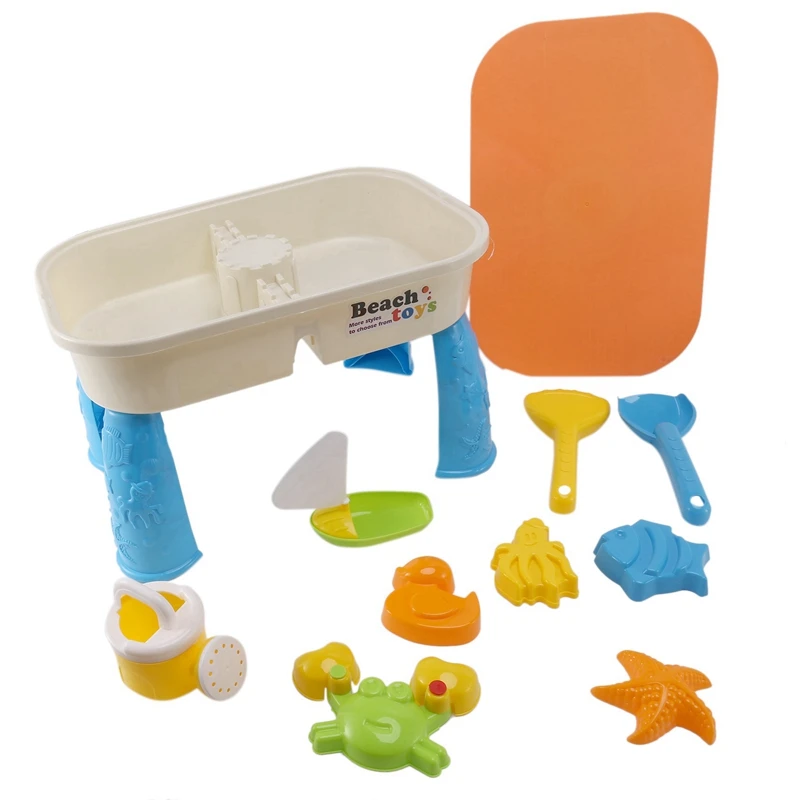 Game Fun Play Toys 2X Sand And Water Table Set With Lid Cover Beach Game Fun Pla - £70.56 GBP