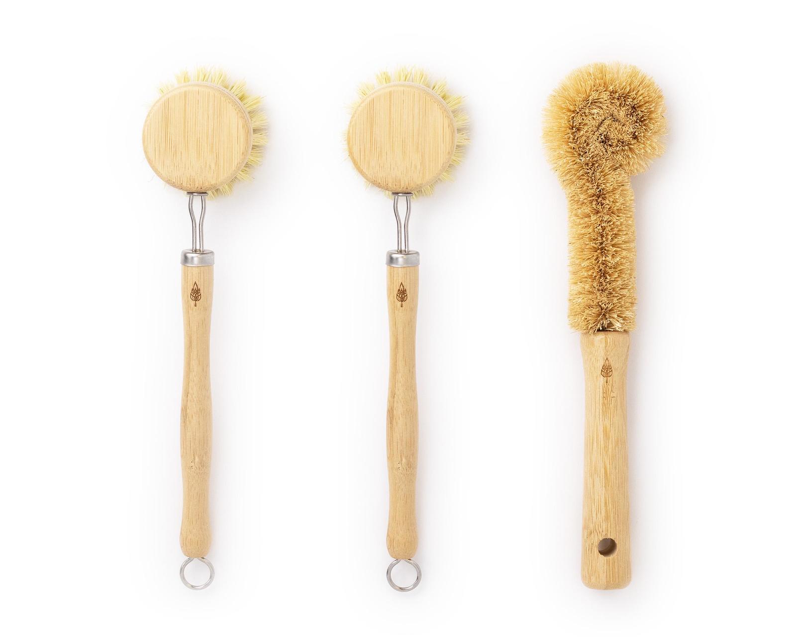 PLANT OATH | Bamboo Dish Brush Set #01 | Eco-Conscious Kitchen Cleaning Set - $23.99