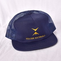 Vulcan Materials Snap Back Baseball Cap Navy &amp; Gold - £8.09 GBP