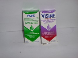 (2 pack)  Visine Red Eye Total Comfort &amp; Allergy - 1/2oz each - Exp 2/26++ - $284.91 MXN