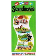 Vintage Scandinavia Brochure Denmark Finland Norway Sweden - $3.95