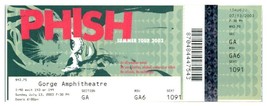 Phish Case for Untorn Concert Ticket Stub July 13, 2003 Amph Throat-
sho... - $51.53
