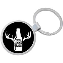 Beer Season Antlers Keychain - Includes 1.25 Inch Loop for Keys or Backpack - £8.58 GBP