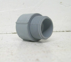 3 Carlon 3/4&quot; .75&quot; PVC Male Terminal ADAPTER Electrical PVC Connector GR... - $12.63