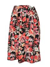 CJ Banks Skirt Floral Pleated Pink White Spring Dressy Career Work Womens 16 - £19.51 GBP