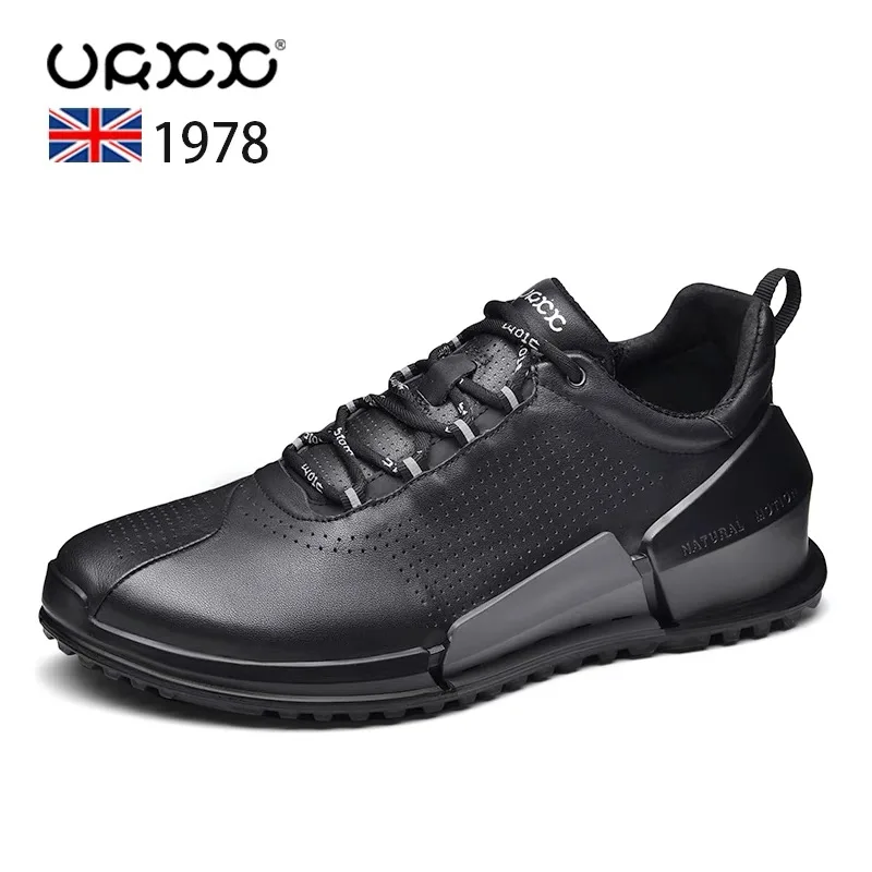 High-end genuine leather men shoes outdoor casual sneakers shoes for men... - $121.44