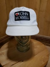 Vintage LA Brand John Morrell Meats Ivory Ropefront Snapback Hat Cap  - €8,72 EUR