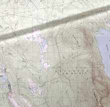 Map Quillpig Mountain Maine 1987 Topographic Geo Survey 1:24000 27 x 22&quot; TOPO7 - £35.37 GBP