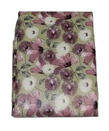 Laura Ashley CORLISS Mauve Olive Green Floral Vinyl Flannel Back Tablecl... - $24.99+