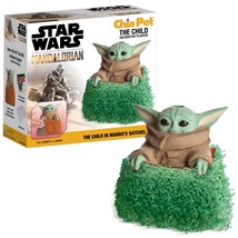 Chia Pet Planter - Star Wars Yoda the Child in Mando&#39;s Satchel - £17.57 GBP